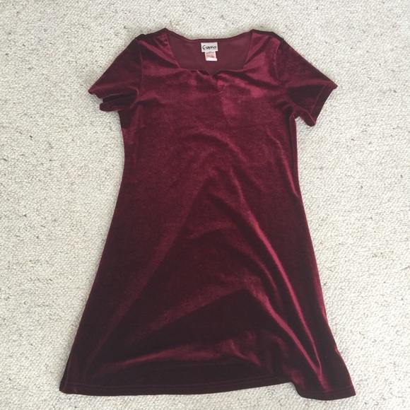 Fiasco Dresses | Vintage Red Short Sleeve Velvet Dress | Color: Red | Size: M | Jemstyles's Closet